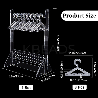 1 Set Acrylic Earring Display Stands EDIS-CP0001-14D-1