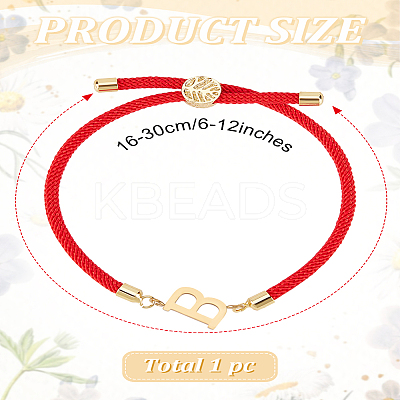 1Pc Adjustable Nylon Cord Slider Bracelets for Women BJEW-LP0001-32B-02-1