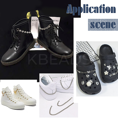 Sun & Moon with Star Shoe Decoration Chain FIND-AB00020-01-1
