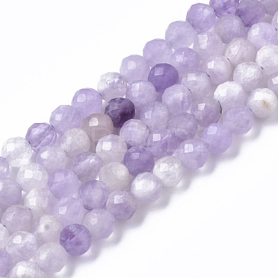 Natural Lavender Amethyst Beads Strands G-R465-06-1