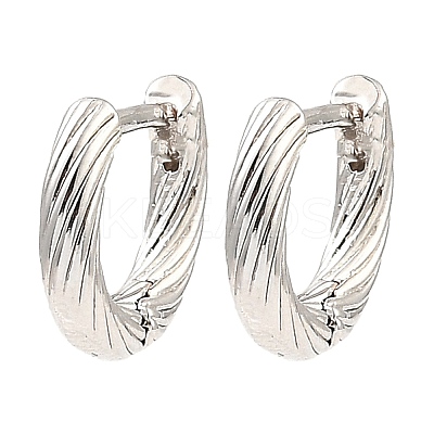 Brass Hoop Earrings EJEW-I289-04P-1