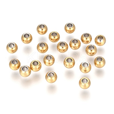 Ion Plating(IP) 202 Stainless Steel Rondelle Spacer Beads STAS-F094-06D-G-1