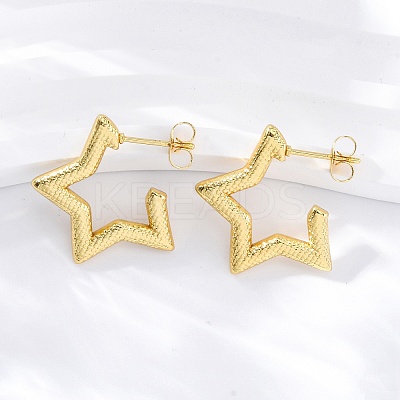 304 Stainless Steel Stud Earrings for Women EJEW-L296-032G-01-1