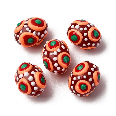 Glass Enamel Beads GLAA-C038-01-1