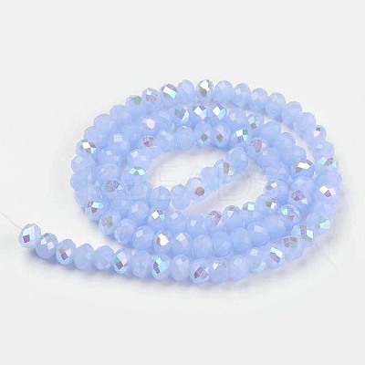 Electroplate Glass Beads Strands EGLA-A044-J1mm-L03-1