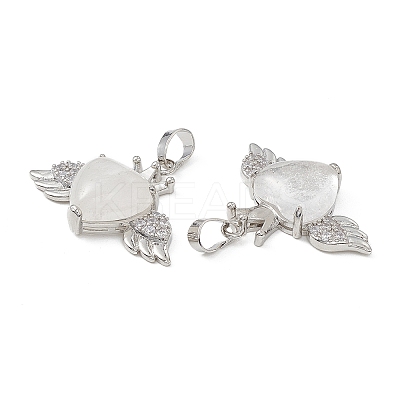Natural Quartz Crystal Pendants G-P492-02P-22-1