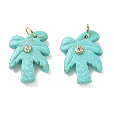 Synthetic Turquoise Carved Pendants GG-CBA67BD-02G-D-1