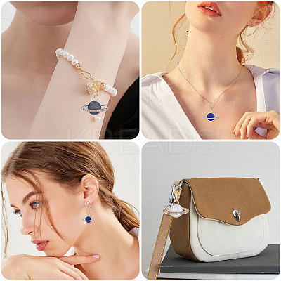 12Pcs 3 Styles Alloy Enamel Pendant HJEW-CA00003-1