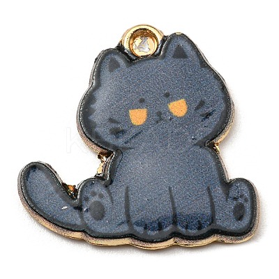 Printed Alloy Pendants ENAM-L042-04G-08-1