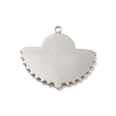 Non-Tarnish 304 Stainless Steel Pendant Cabochon Settings STAS-I197-002P-1