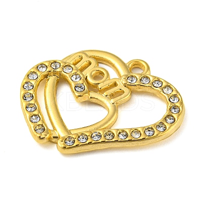 Ion Plating(IP) Real 18K Gold Plated 304 Stainless Steel Rhinestone Pendants STAS-P341-12G-01-1