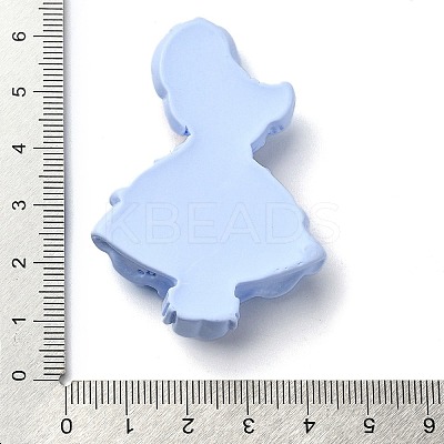 Cartoon Girls Opaque Resin Decoden Cabochons RESI-S392-02A-02-1