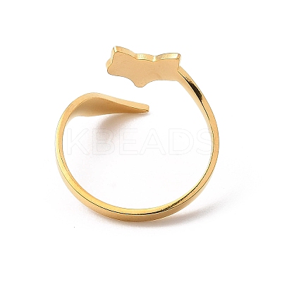 304 Stainless Steel Open Cuff Rings LS-RJEW-Q808-02F-G-1
