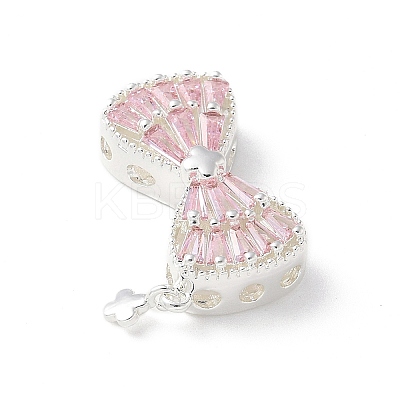 Brass Micro Pave Cubic Zirconia Pendants KK-A236-21S-03-1