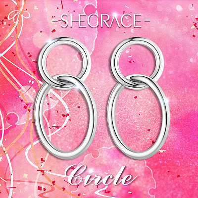 Rhodium Plated 925 Sterling Silver Stud Earrings JE706A-1