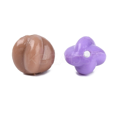 Opaque Acrylic Beads OACR-Q199-13-1