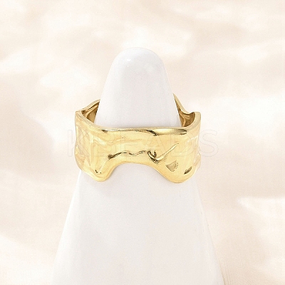 304 Stainless Steel Cuff Rings RJEW-D332-06G-1