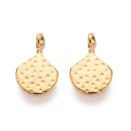 304 Stainless Steel Teardrop Charms STAS-T072-41G-1