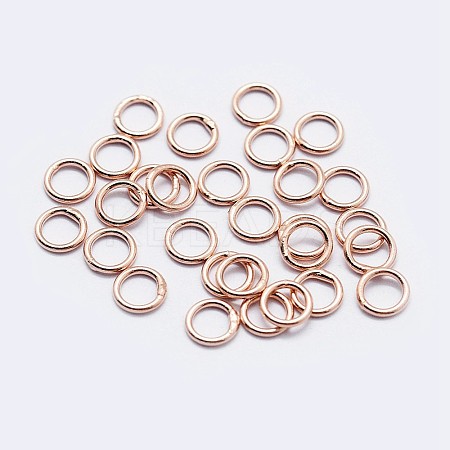 925 Sterling Silver Soldered Closed Jump Rings STER-F036-03RG-0.7x5-1