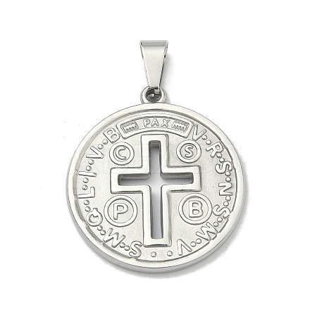 304 Stainless Steel Pendants STAS-F336-17P-1