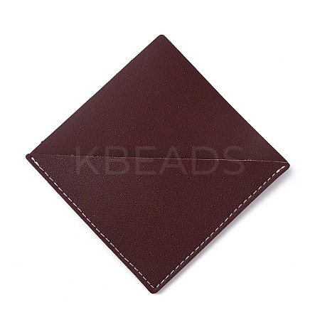 PU Imitation Leather Bookmarks OFST-WH0002-34B-03-1