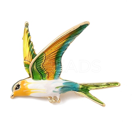 Bird Enamel Pins JEWB-S034-05G-B-1