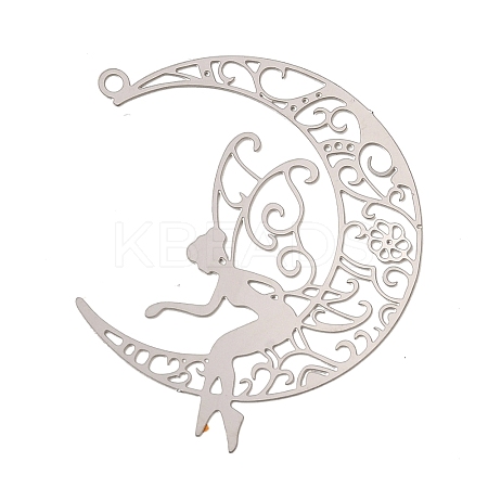 Non-Tarnish 201 Stainless Steel Pendants STAS-C166-04P-1