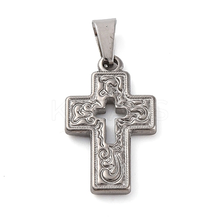 304 Stainless Steel Pendants X-STAS-P241-10P-1