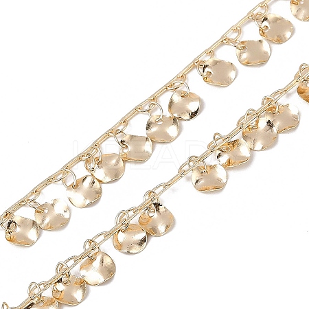 Handmade Brass Flat Round Chains CHC-Z001-03KCG-1