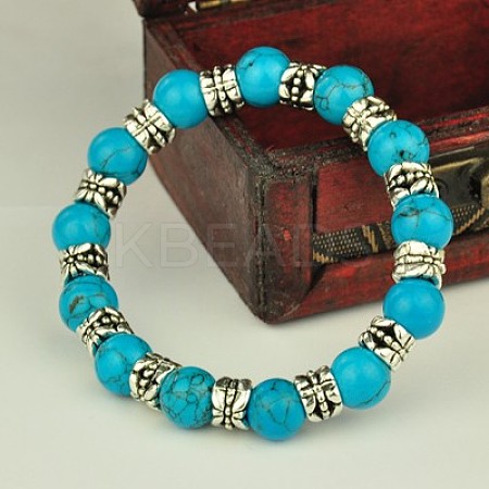 Fashion Tibetan Style Bracelets X-BJEW-JB00887-02-1