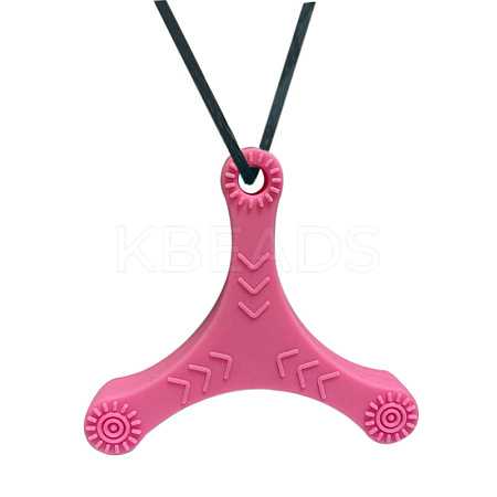 Dart Shape Food Grade Eco-Friendly Silicone Pendants PW-WGD6024-01-1