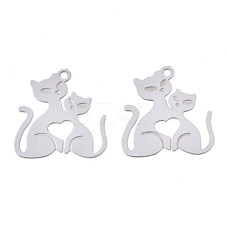 Tarnish Resistant 304 Stainless Steel Filigree Pendants LS-STAS-S118-006P-1