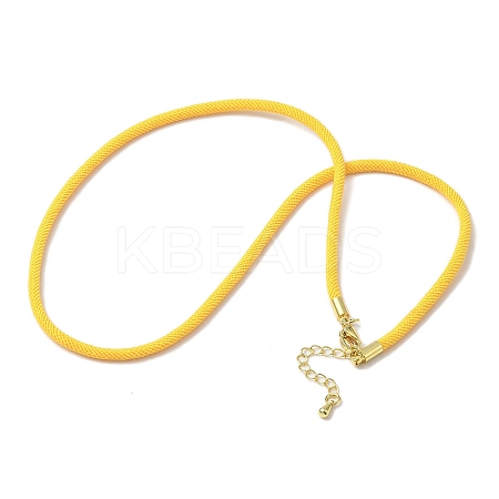 3MM Nylon Milan Cord Necklace Making NJEW-H084-01G-34-1