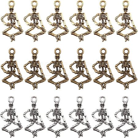 SUPERFINDINGS 180Pcs 3 Style Punk Alloy Pendants FIND-FH0001-23-1