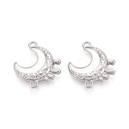 304 Stainless Steel Connector Cabochon Settings STAS-N114-48P-1