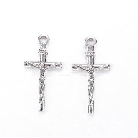 Tarnish Resistant 201 Stainless Steel Pendants STAS-N0014-35P-1