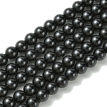 Eco-Friendly Dyed Glass Pearl Round Beads Strands HY-A002-6mm-RB080-1