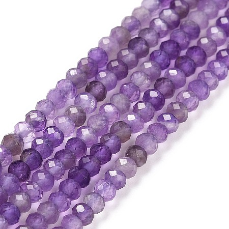 Natural Amethyst Beads Strands X-G-E194-01-1