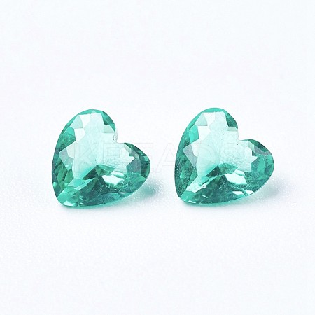 Cubic Zirconia Pointed Back Cabochons ZIRC-WH0001-C03-1