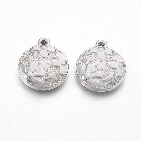 Non-Tarnish 201 Stainless Steel Pendants STAS-O118-47P-1