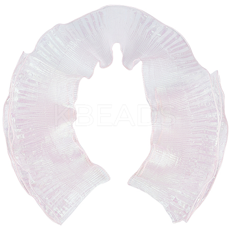 10 Yards Mermaid Color Polyester Pleated Lace Trim Ribbon DIY-WH0419-43A-1