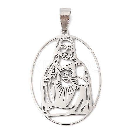 201 Stainless Steel Pendants STAS-Q341-25P-1
