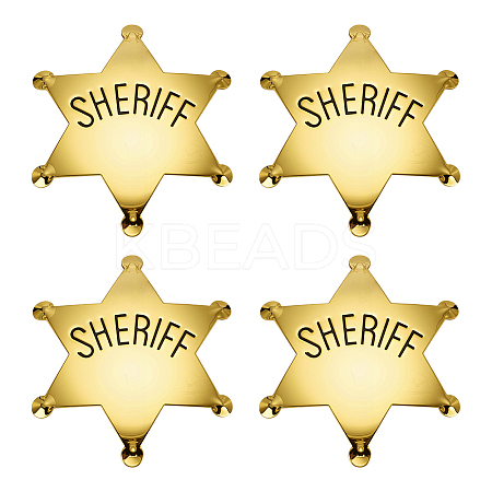 4Pcs Iron Badge Brooches for Backpack Clothes JEWB-FG0001-49-1