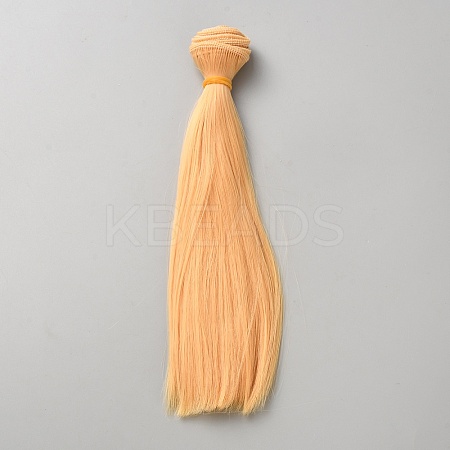 Plastic Doll Wig Hair AJEW-WH0695-007B-1