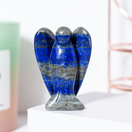 Natural Lapis Lazuli Angel Figurine Display Decorations LS-G-PW0007-060R-1