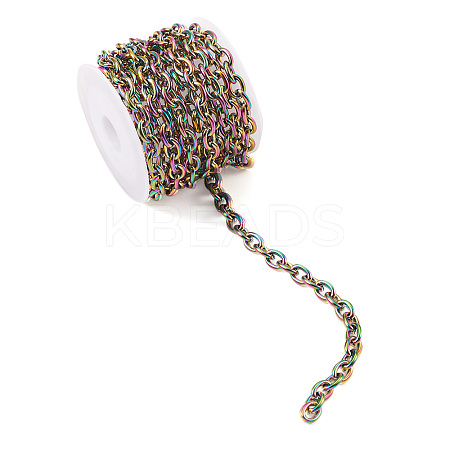 2m PVD Vacuum Plating 304 Stainless Steel Cable Chains STAS-YS0001-16-1