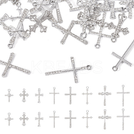32Pcs 8 Styles Religion Themed Alloy Pendants FIND-TA0002-56-1