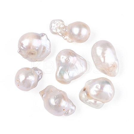 Natural Cultured Freshwater Baroque Style Keshi Pearl Beads PEAR-N012-J21-02-1
