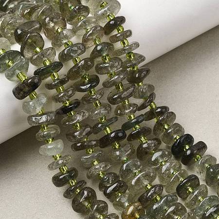 Natural Green Quartz Beads Strands G-L649-C03-01-1