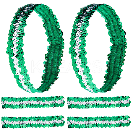 10Pcs Wide Stretch Sparkling Headband MRMJ-GF0001-45A-1